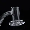 Nyaste rökningstillbehör Blender Quartz Bangers 10mm 14mm Man Foint Beveled Banger Nails For Glass Bong Tobacco Tool BSQB01