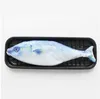 Fish Pen Bag Personality Imitation Fish Shape Pencil Case Creative loth Pencils Bags School Student Stationery Pen Bag