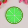 Fruit Shape Coaster Cup Pads Anti Slip Insulation Dish Mat Drinks Tea Coffee Cups Holder Placemat Orange Watermelon Kitchen Dining Bar Table Decorations JY0317