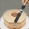 Портативный шпатель для торта из нержавеющей стали, инструменты для выпечки, масляный крем, глазурь, нож для глазури, смещенный шпатель, гладкая кухонная выпечка, украшение тортов JY0421
