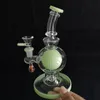 Milk Green Purple Hookahs Oil Dab Rigs Showerhead Perc Percolator Glass Water Bongs Ball Water Pipe 14mm Joint With Bowl XL-1971