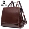 fashionable leather backpack