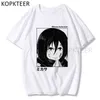 Mikasa Ackerman T shirt Atak na Titan Graphic Manga Streetwear T Koszulki Anime Cartoon Mężczyźni Kobiety Moda Koszulki Harajuku Topy Y220208