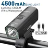 Wasserdicht Rückenscheinwerferlampe Taschenlampe Set Bergradfahren Front Bicycle Bike Light USB LED Wiederaufladbare 220215