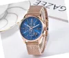 All Dials Work Mens Watches Running Stopwatch Quartz Calendar Wristwatches 42mm Stainless Steel Cool Men Watch Whole Gift256W