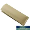 50Pcs/ Lot Open Top Side Gusset Kraft Paper Aluminum Foil Bellows Pocket Organ Bag Vacuum Heat Seal For Food Storage Packaging