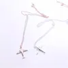 Новый модный мини-самолет модель кулон милый мультфильм ожерелье оптом рекреационный стиль мужской или женской ежедневной одежды