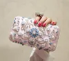 2022 Witte Diamond Dames Clutch Tassen Voor Vrouwen Vrouwelijke Portemonnee Portemonnee Party Bag Envelop Bridal Wedding Avond Handtassen 54