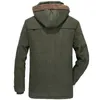 Manteau d'hiver en molleton épaississant veste épaissie Hommes Vêtements d'extérieur Vêtements d'extérieurs Couches occasionnelles à capuche Mens Plus Taille 6XL 7XL Parkas militaire 201214