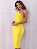 ADYCE One Shoulder Bodycon Dress SHE