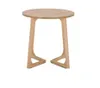 Современный круглый деревянный чайный столик для гостиной и столовой отеля - гладкая и стильная мебель для журнального столика с современным дизайном