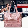 Bolsa esportiva de viagem Oxford para mulheres, designer de fitness, esportiva, multifuncional, bolsa de ombro, bolsa de ginástica para armazenamento de sapatos, bolsa de ginástica para ioga Z1121