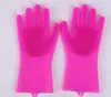 Dish Washing Gloves Silicone Gloves Blistering Brush Scrubber Reusable Safety Heat Resistant Kitchen Cleaning Tool 6 Colors ZY31