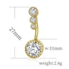 Hot Diamond Dangle Belly Bars Belly Button Rings Belly Piercing Crystal Bloem Body Sieraden Navel Piercing Ringen Bloemvorm Hanger Epack