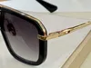 Schwarzgoldener Rahmen, grau schattiertes Schild, Sonnenbrille 400, Sonnenbrille, Herren-Mode-Sonnenbrille, Top-Qualität mit Box230B