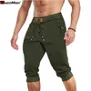 Magcomsen Summer joggers Men S تحت الركبة السروال التدريب على اللياقة البدنية سروال الرباط الجيب