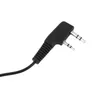2 stift öronhuvudet PTT med mikrofon Walkie Talkie Ear Hook Interphone hörlurar för Baofeng UV5R Plus