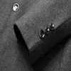 Новый мужской шерстяной пиджак, деловой повседневный приталенный пиджак, вечерние, свадебные, мужские классические костюмы, шерстяные куртки, пиджаки terno masculino230x