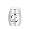 Small Keepsake Urn for Human AshesMini Cremation Urn Small Funeral Jar Stainless Steel Ashes Cremation Funeral JarMy Dad My Ange9961045