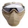 Outdoor Paintball Shooting Face Protection Gear Tactical PC Masker No03-318