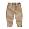 2020 Tendance De La Mode Printemps Enfants Garçons Marque Pantalon À Carreaux Casual Automne Infantile Enfants Vêtements De Haute Qualité Nouveau-Né Bébé Pantalon De Sport A001