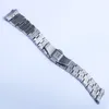 24mm Watch Band för Panerai Luminor Armband Heavy 316L rostfritt stål Watch Band Ersättningsband Silver Double Push Clasp 2541