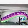 Gratis frakt anpassad uppblåsbara konst bläckfisk tentakel 3m längd ledd ljus uppblåsbara rör för nattklubb scen dekoration