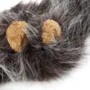 Fashion Cat Lovely Pet Costume Lions Mane Wig per Cat Halloween Christmas Party Dress Up With Ear Pet Apparel Cat Fancy Dress