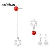 Dangle Lustre DALARAN Flocon De Neige Boucles D'oreilles En Argent Sterling 925 Prévenir Les Allergies Pour Femmes Fille Personnalité Exquise Bijoux Christm