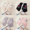 gants en tricot d'hiver pour femmes