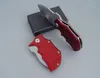 Top Quality Mini Small Folding knife 440C Titanium Coated Blade Aluminum Handle EDC pocket knives 3 Handle Colors