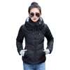 Winterjacke Frauen Plus Size Damen Parkas verdicken Oberbekleidung feste Kapuzenmäntel kurze weibliche dünne Baumwolle gepolstert Basic Tops LJ200824