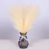 45cm Faux Pampas Grass Dried Reed Flowers Bouquet Artificial Pompous Grass Fake Plant Home Room Decor Wedding Flower