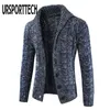 Cardigan Sweater Men Thick Slim Fit Coat Jumpers Knitwear High Quality Autumn Korean Style Casual Mens s 211221