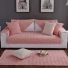 Kanepe oturma odası için kapakları Dirt geçirmez kanepe kapak gri renk peluş yastık mobilya kapak köşe kanepe havlu 1/2/3-SeaTer Pad 201119