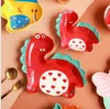 Set di stoviglie per bambini adorabili, ciotole in ceramica di dinosauro creativo, insalatiera, personalizzazione del piatto domestico