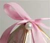 Marry Candy Box Pagoda Shaped Silk Ribbon Diamonds Return Gift Wrap New Pattern Small Large Packing Boxes Pink 0 38xp M25999191
