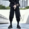 2020 Multi-Pocket Cargo Byxor Män Harajuku Hip Hop Streetwear Joggers Man Elastiska Midja Sweatpants Techwear