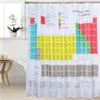 Periodic Table of Elements Bathroom Curtains Waterproof 3D Print Shower Curtain White Fabric Curtain For The Bath 2010299129304