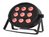 4 stks Was DJ LED RGBWA 5IN1 9X15W Vierkante LED Par Ligth Stage Mini LED Flat PAR Lights voor Party