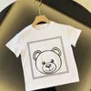 Crianças camisetas do bebê camisetas topos menino camisetas menina verão moda adolescente topo clássico urso bonito carta roupas tshirt 16 estilo tamanho 9018287067