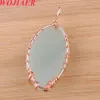 WOJIAER Natural Stone Tree of Life Pendants Rose Gold Wire Wrap Tree Amethysts Opal Women Men Charm Jewelry BO920