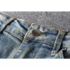 Mens Jeans Classic Hip Hop Pants Stylist Jeans Distressed Ripped Biker Jean Slim Fit Motorcykel denim Jeans 9V0Y273H