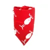 Julhund Bandana Scarf Triangle Bibs Kerchief Pet Costume Tillbehör för små till stora hundar Katter JK2012XB