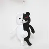 35 cm Plüschspielzeug begleiten Japan Cartoon Super 2 Monokuma Schwarzweißbär Weich gefülltes Tier Puppen Weihnachtsgeschenk LJ201126