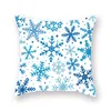 Kerstversiering 1 stks Winter Snow Pattern Cushion Cover Polyester 45 * 45cm Decoratieve Kussensloop Jaar Sofa Thuis Kussenssluiting 40997