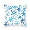 Decorazioni natalizie 1pcs inverno Snow Cushion Cover Polyester 45 45 cm DECOWCATIVE Year divano Cuscino per la casa 40262T 40262T