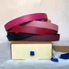 Hot 5 colors best top quality genuine leather with gold letter reversible buckle women belt with box men designers belts designer belts