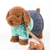 Robot Chien Contrôle Sonore Chien Interactif Électronique Animaux En Peluche Chiot Marche 120 Chansons Parler Teddy Jouets Pour Enfants Cadeaux D'anniversaire LJ201105