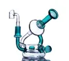 Bicchiere da 5,5 pollici bong klein riciclatore dab rig Narghilè tubo dell'acqua in vetro spesso unico Collettore di bong d'acqua accessori per fumatori con banger da 14 mm